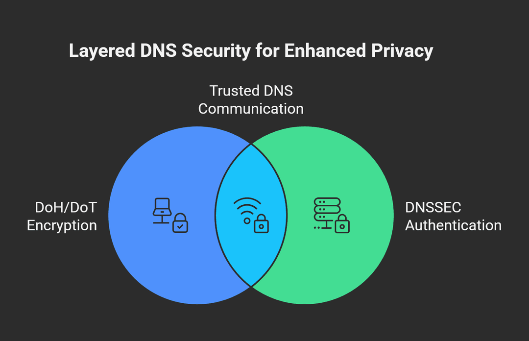 DNS Privacy: DoH vs DoT vs DNSSEC (Best Setup)