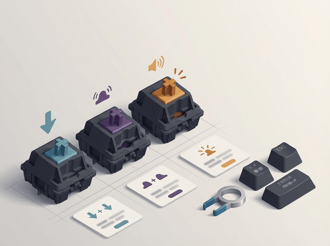 Mechanical Keyboard Switches Explained: Linear vs Tactile vs Clicky