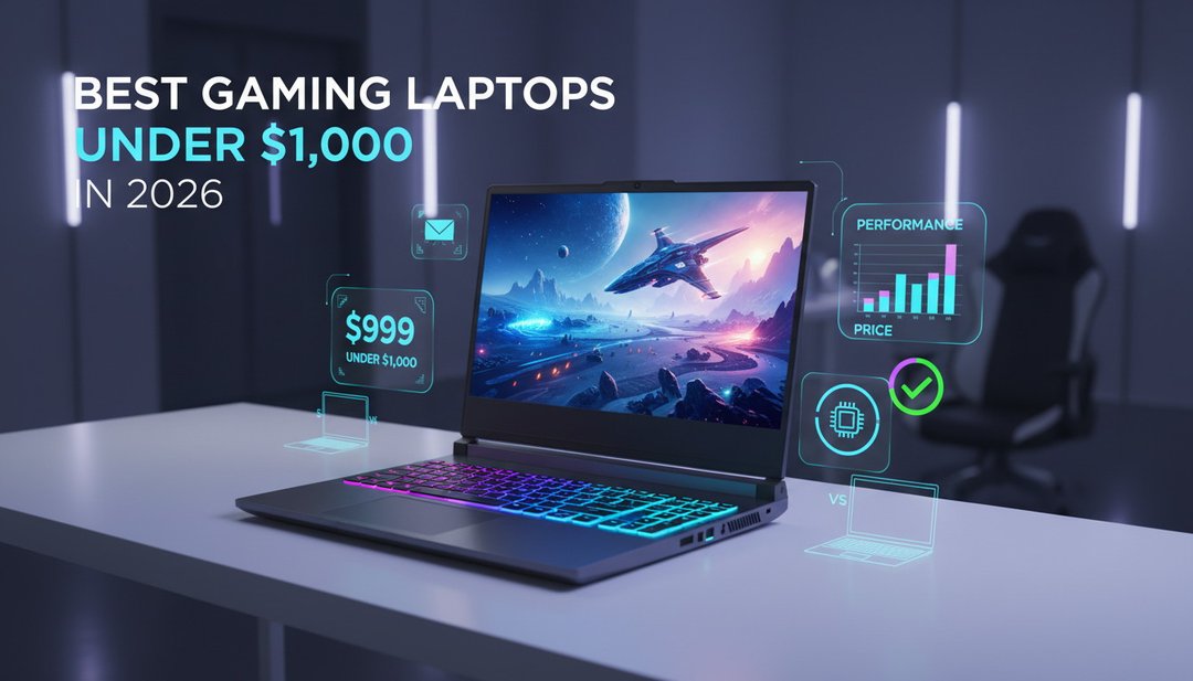 8 Best Gaming Laptops Under $1,000 in 2026 | Expert Guide