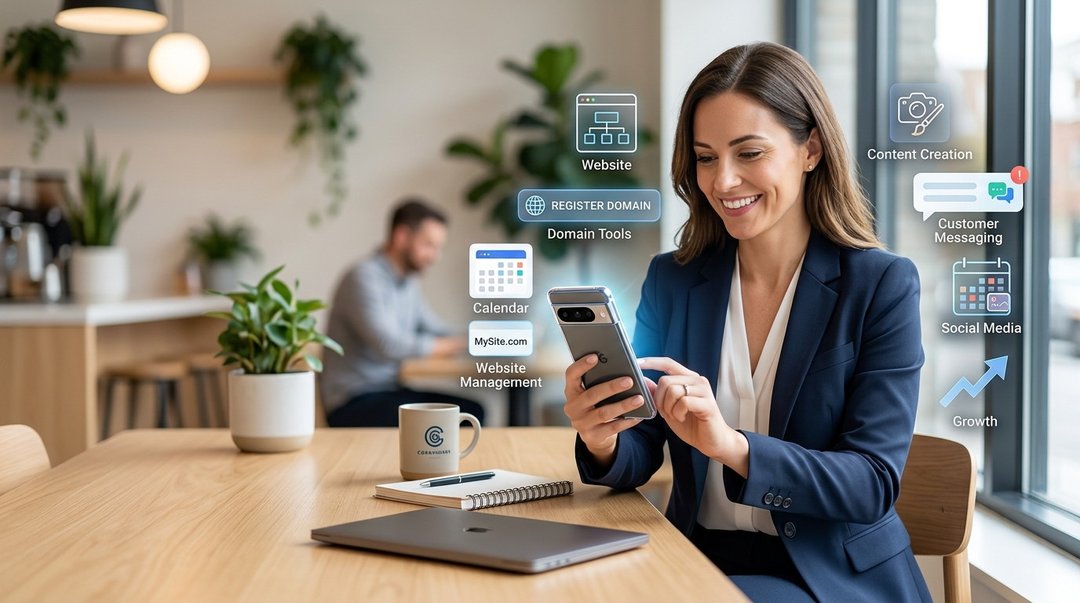 GoDaddy Reimagined Mobile App for Entrepreneurs