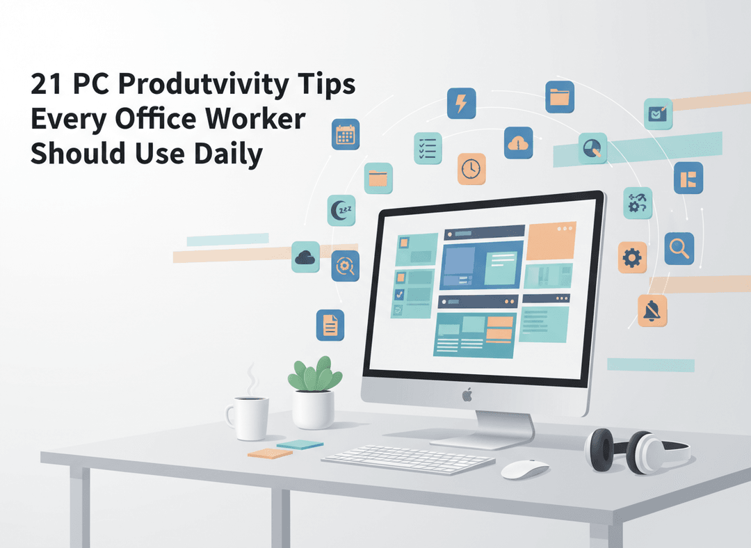21 Essential PC Productivity Tips for Office Workers to Use Daily