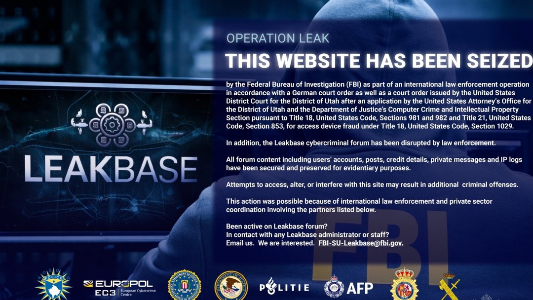US Shuts Down LeakBase Hacker Forum Selling Stolen Data