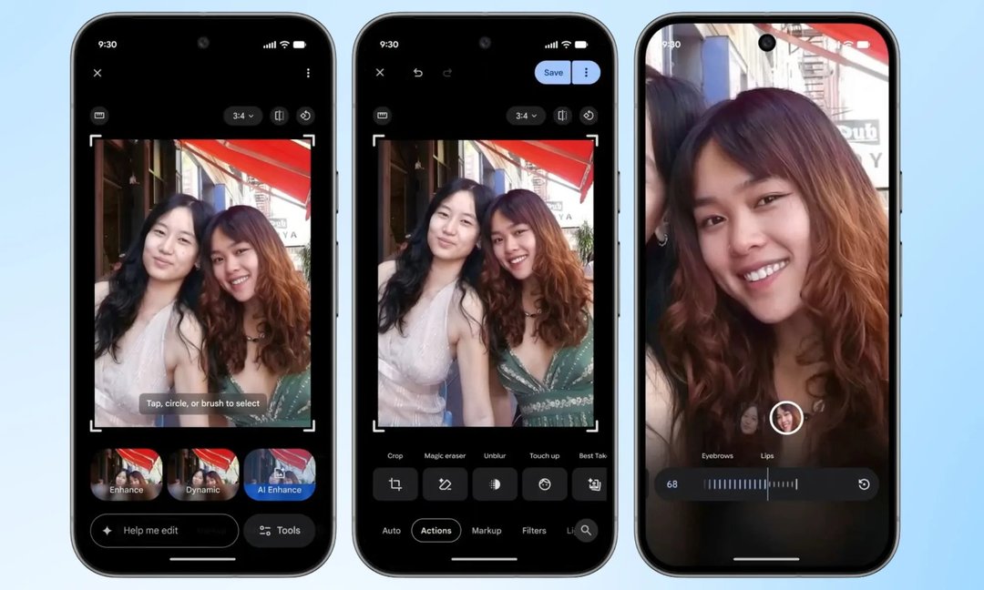 Google Photos Touch Up Tools: Edit Faces In-App
