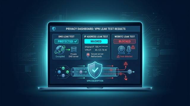 How to Check for VPN Leaks: DNS, IP, and WebRTC Testing Guide
