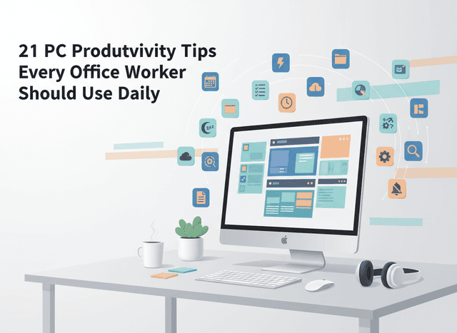 21 Essential PC Productivity Tips for Office Workers to Use Daily