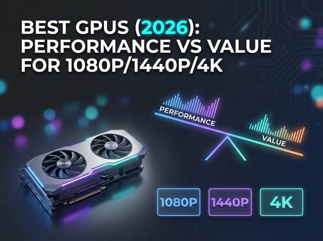 Best GPUs 2026: Performance vs Value for 1080p, 1440p & 4K
