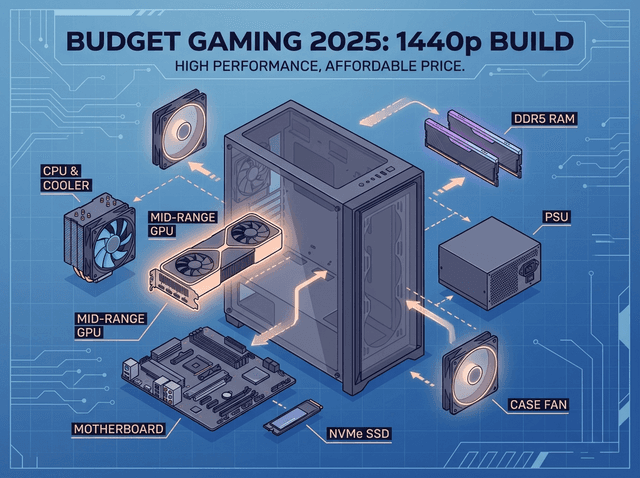Budget Gaming PC Guide: Cheap 1440p Beast for Just $1,000–$1,200