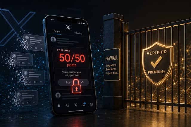 X Cuts Free Posting Limits to 50 a Day