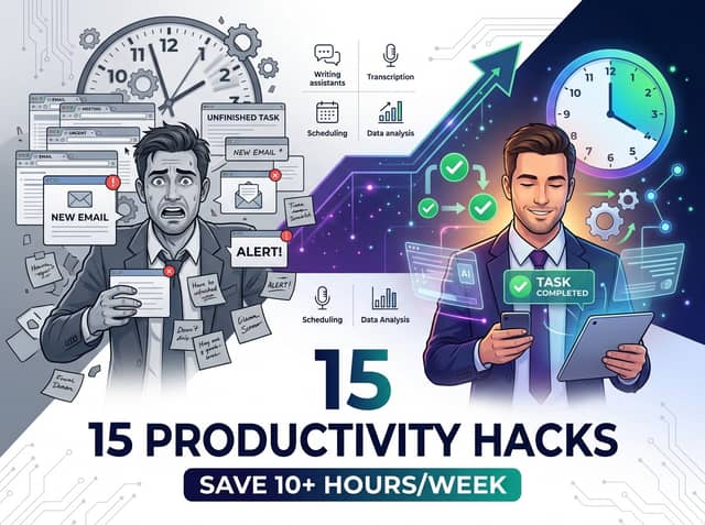 15 AI Productivity Hacks: Save 10+ Hours Every Week