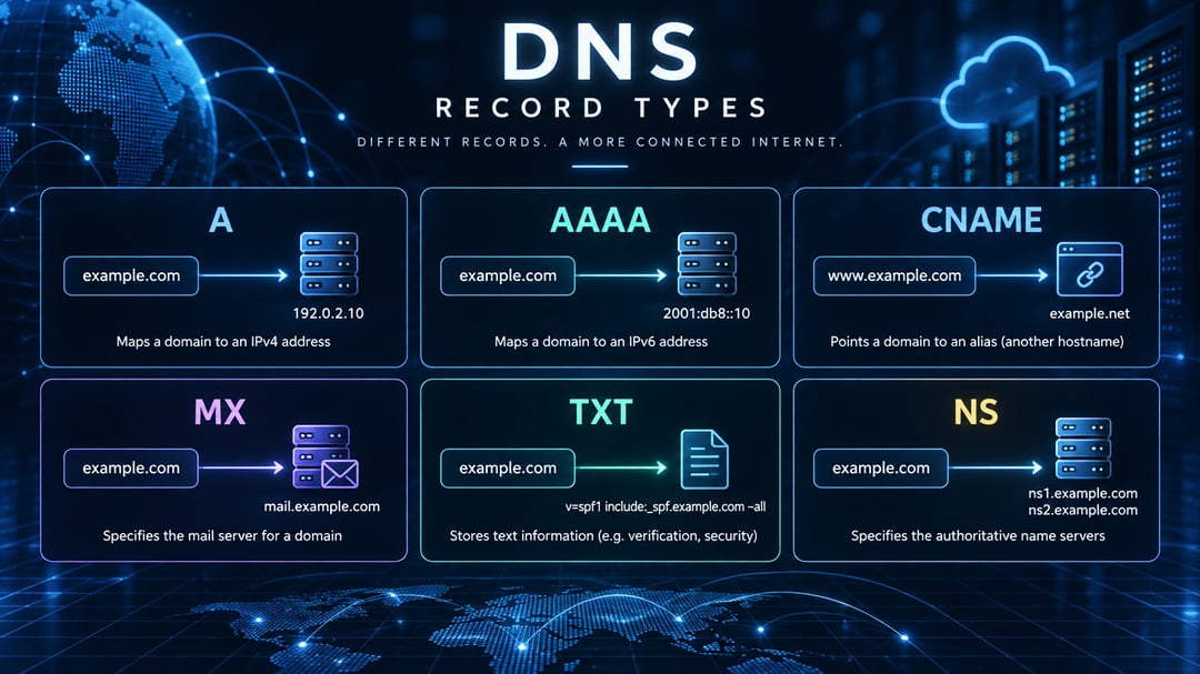 DNS Records Explained: When to Use Each Type