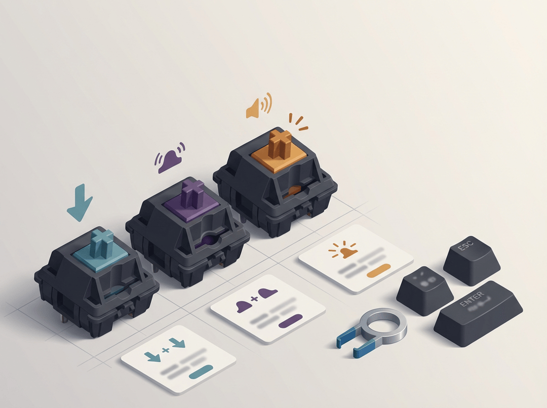Mechanical Keyboard Switches Explained: Linear vs Tactile vs Clicky