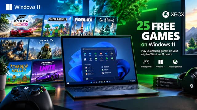 Microsoft Offers 25 Free Games With Eligible Windows 11 PCs