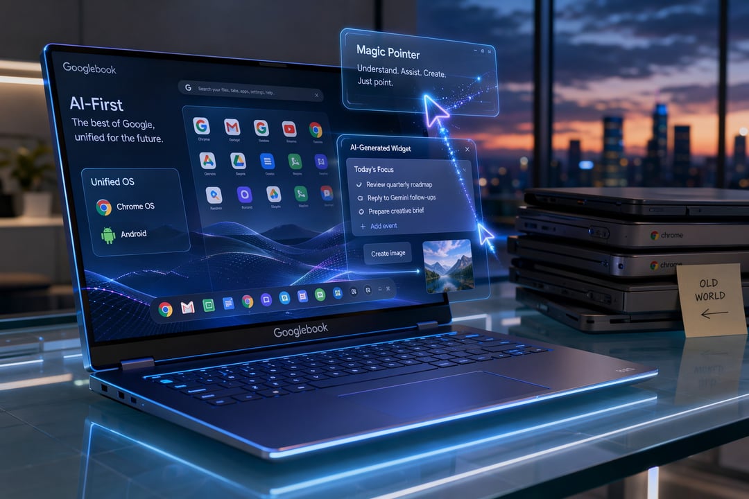 Meet Googlebook: Google's New Gemini-Powered AI Laptop