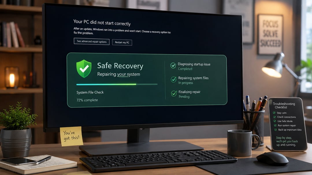 PC Will Not Start After an Update? Safe Recovery Steps
