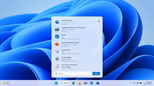 Windows Search AI Redesign Adds Inline Actions in Windows 11
