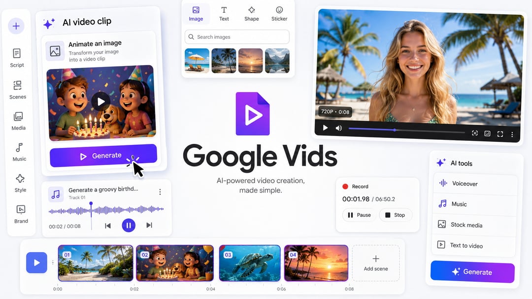 Google Vids Adds AI Avatars and Gemini Omni Editing