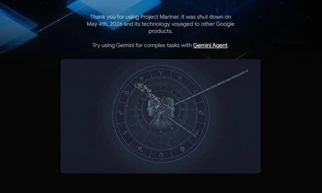 Google Shuts Down Project Mariner AI Browsing Agent
