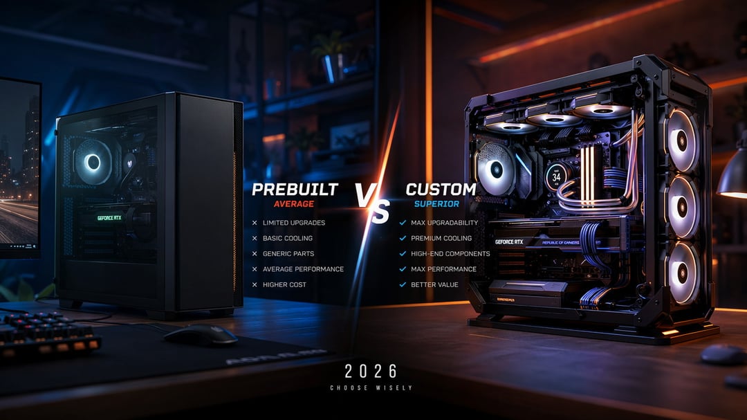 Prebuilt vs Custom PC for Gaming: Which Wins in 2026