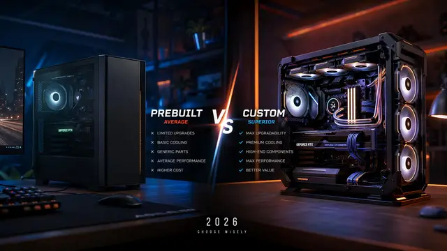 Prebuilt vs Custom PC for Gaming in 2026: Custom Builds Win