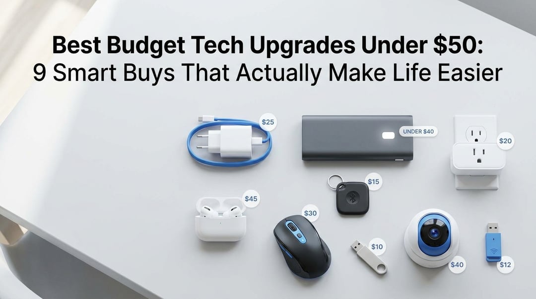 9 Best Budget Tech Upgrades Under $50: 2026 Buying Guide