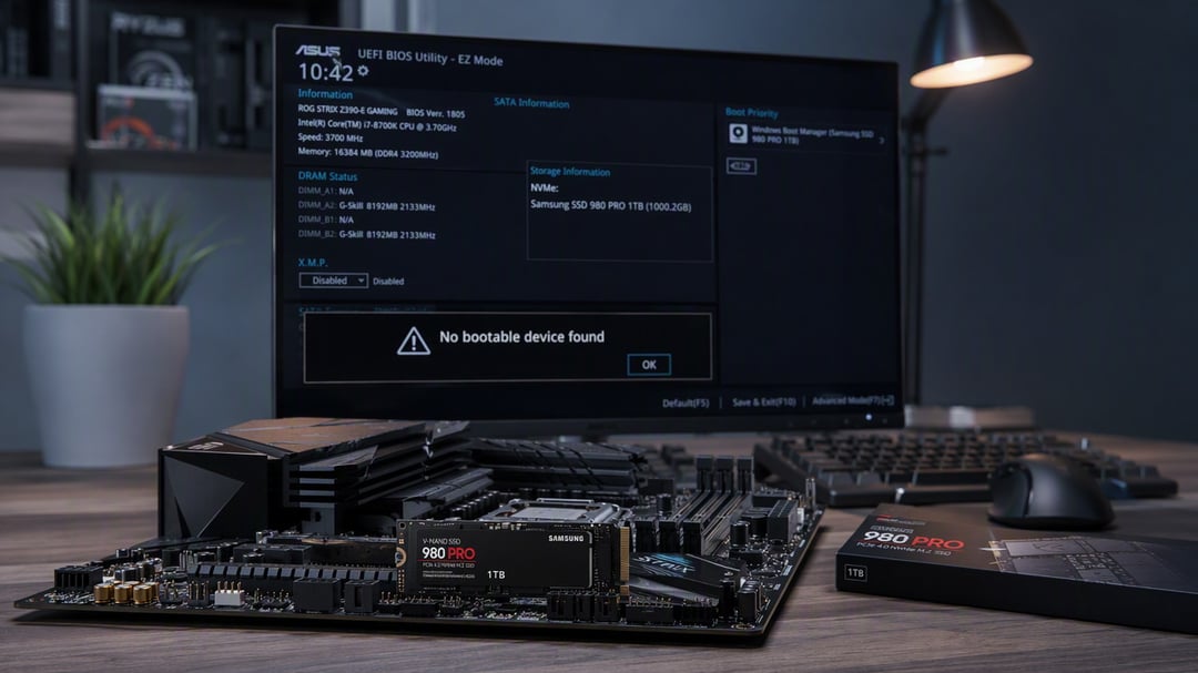 SSD Detected but No Boot Device Found? (How to Fix It)