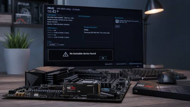 SSD Detected but No Boot Device Found? Here’s How to Fix It