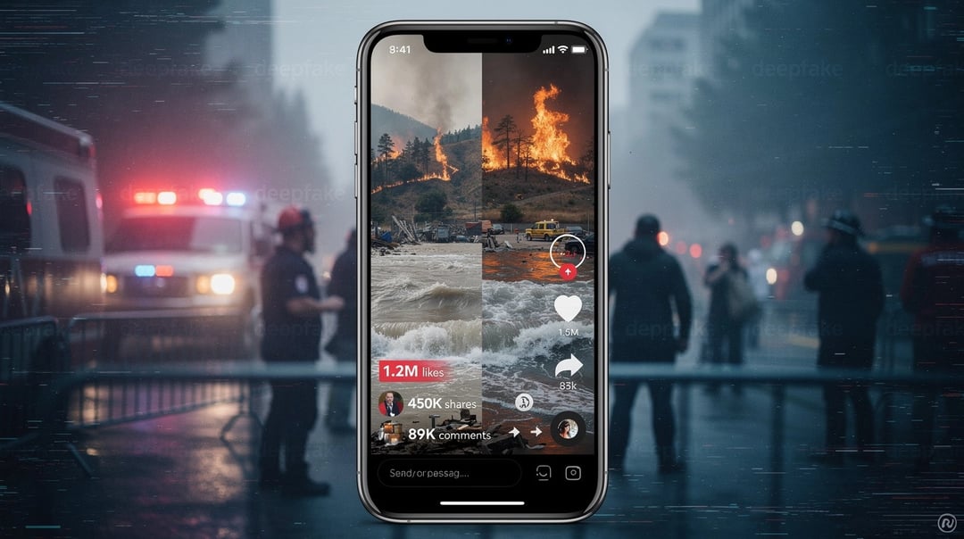 AI Deepfake Disaster Content and Engagement Farming