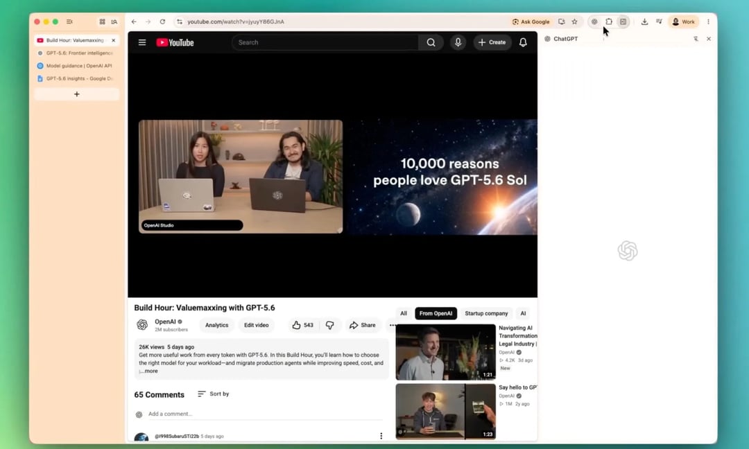 ChatGPT Chrome Extension Now Reads Tabs & YouTube