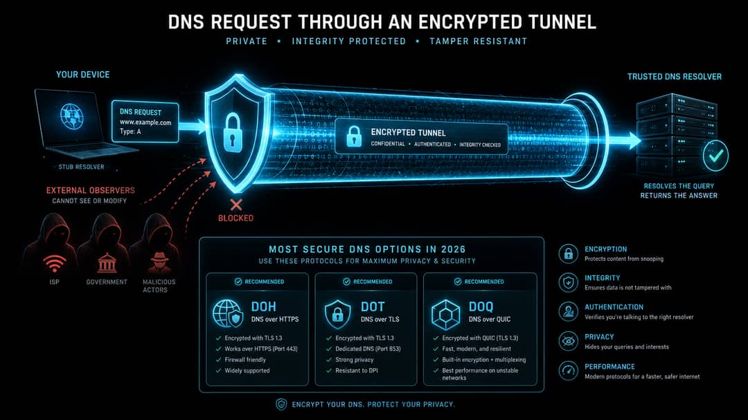 Best DNS Privacy Protocol in 2026 Ranked by Security