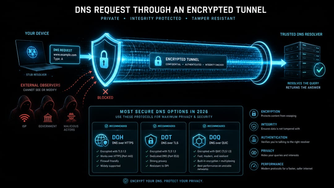 Best DNS Privacy Protocol in 2026 Ranked by Security