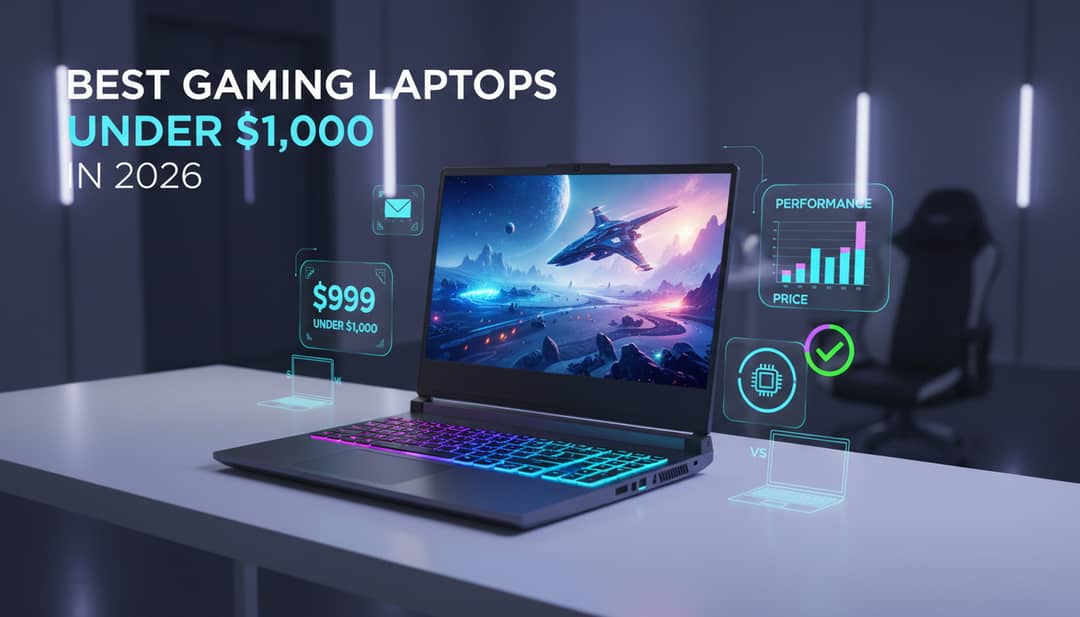 8 Best Gaming Laptops Under $1,000 in 2026 | Expert Guide