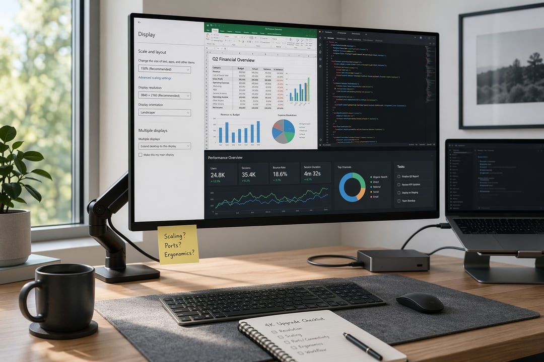 What Nobody Tells You About Upgrading to a 4K Monitor for Work