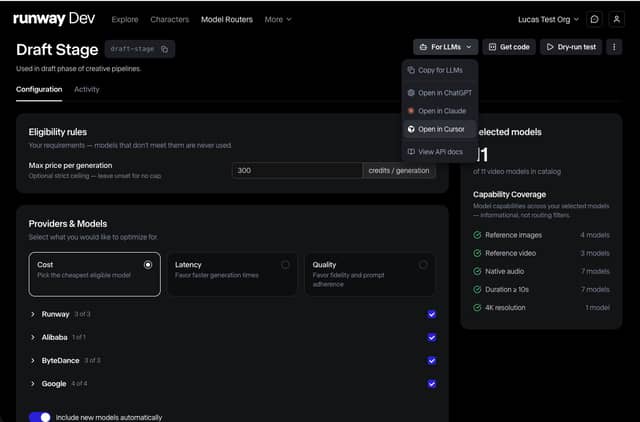Runway Media Router Brings AI Model Routing to Generative Media