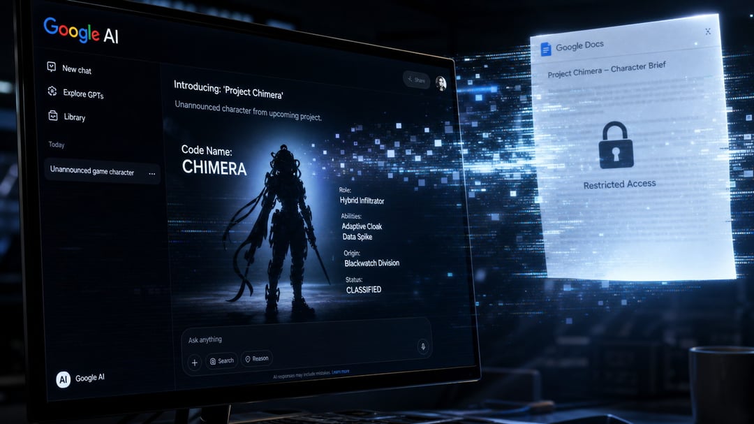 Google AI Named a Private Game Secret From a Doc