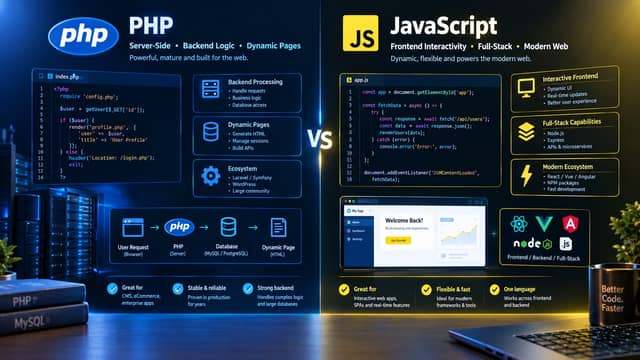 PHP vs JavaScript for Web Development: Which Should You Choose?