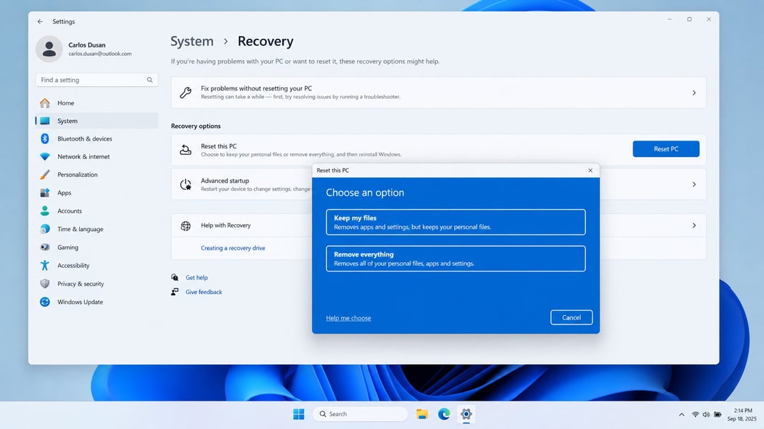 How to Factory Reset Windows 11 (and What to Back Up)