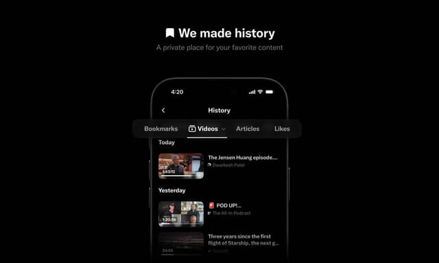 X History Tab: Bookmarks, Likes & Videos in One Place