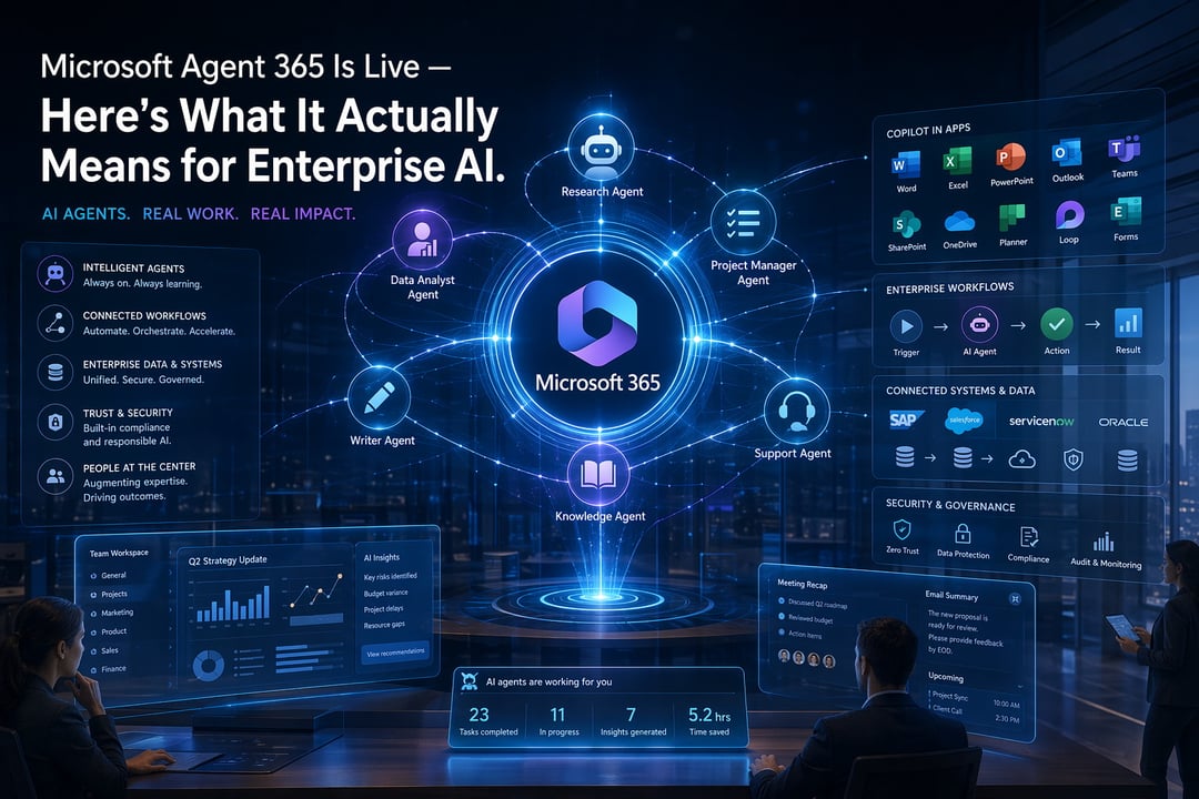 Microsoft Agent 365: Enterprise AI Governance, Explained
