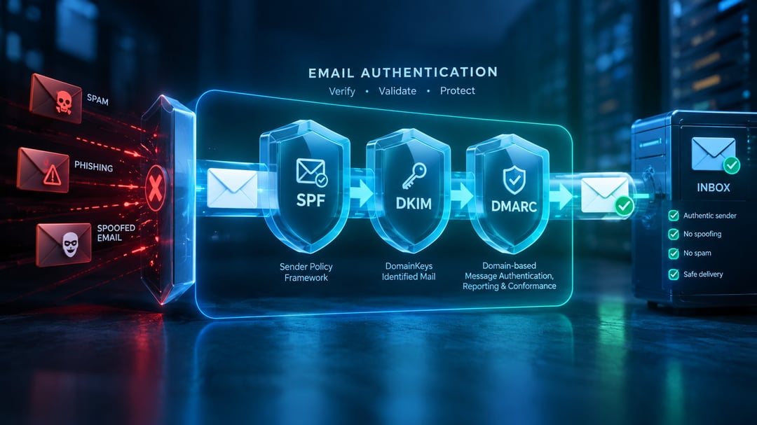 SPF, DKIM and DMARC Explained: Stop Email Spoofing