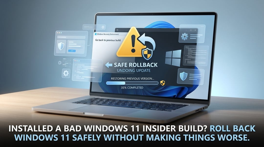 Roll Back Windows 11 Insider Build: Safe Recovery Guide