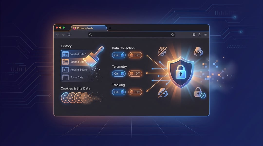 How to Clear Firefox History & Limit Mozilla Data Collection