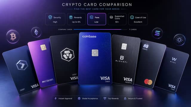 Crypto Cards Roundup: 56 Options Compared
