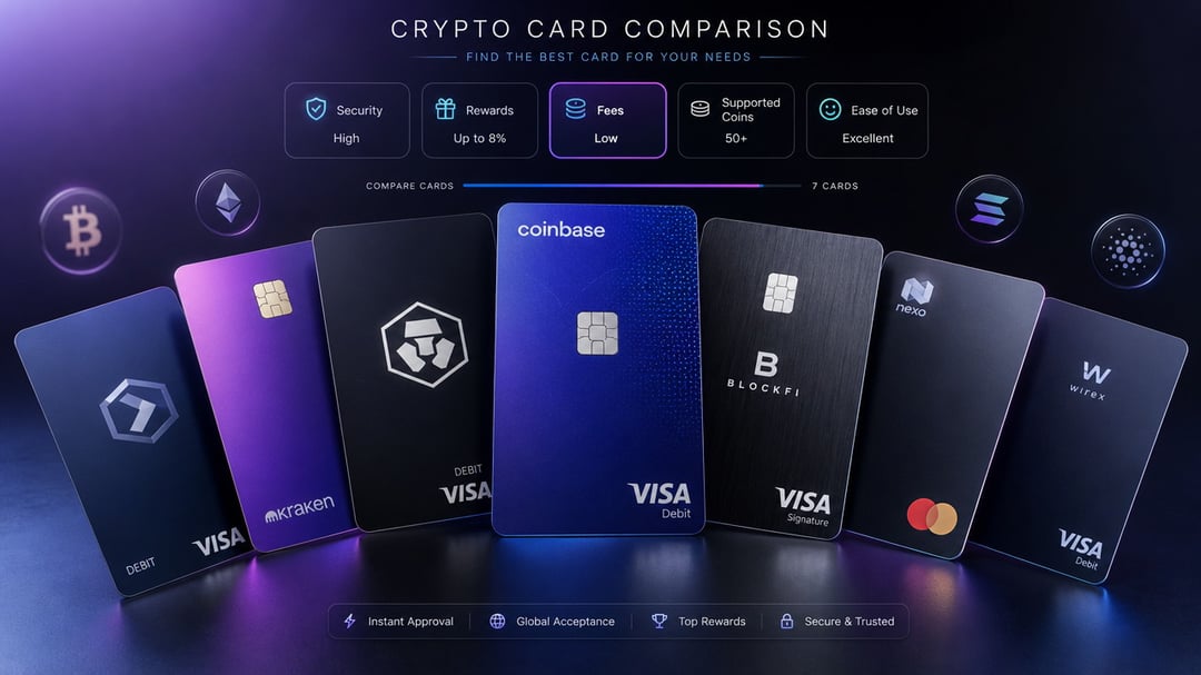 Crypto Cards Roundup: 56 Options Compared Mid-2026