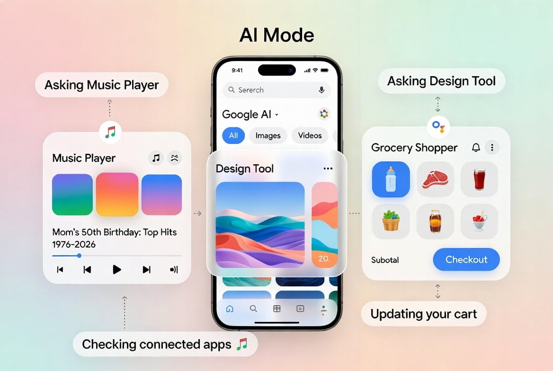 Google AI Mode Now Connects to Instacart, Canva, & More