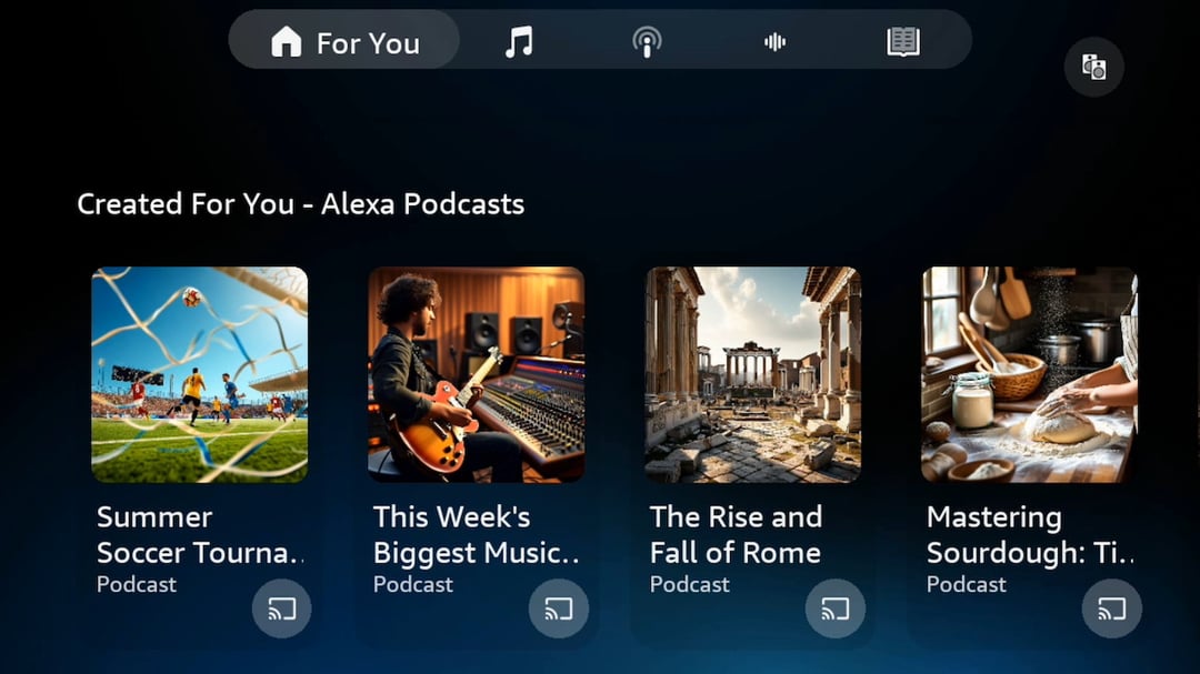 Amazon Alexa+ Adds AI Podcast Generation