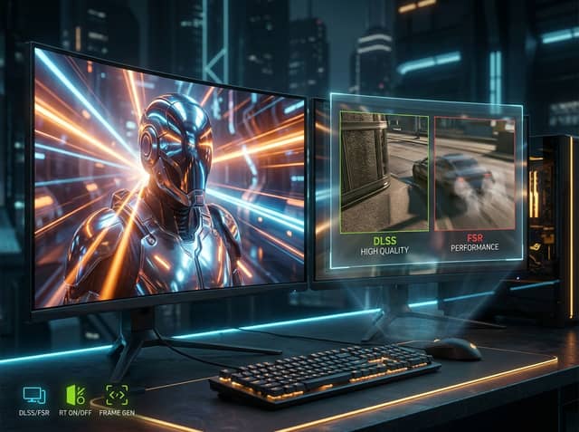 PC Gaming Settings: DLSS vs FSR, RT, V-Sync & FG
